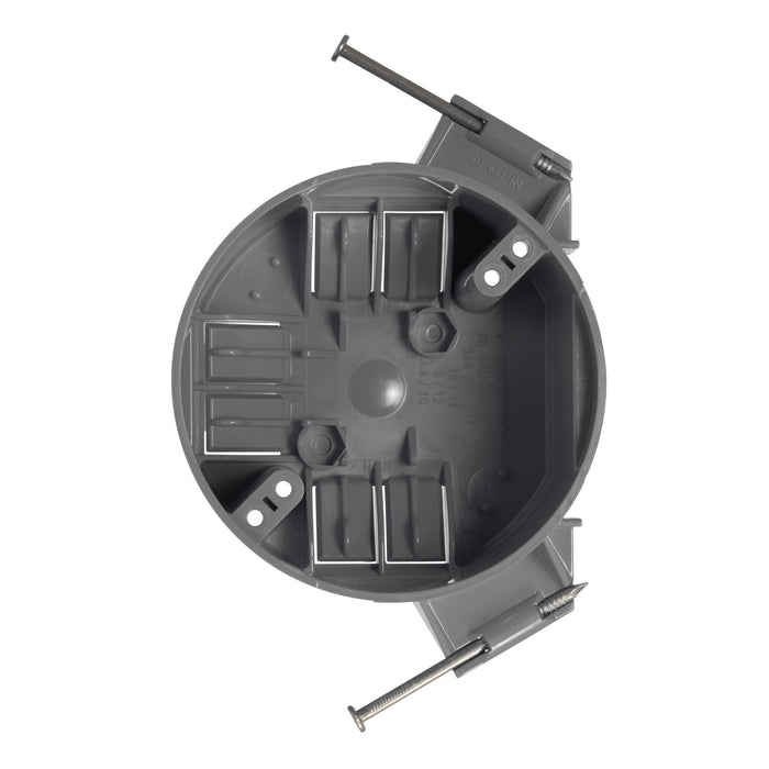1 Gang New Work Round Ceiling Electrical Box 20 Cubic Inches (Box of 75)