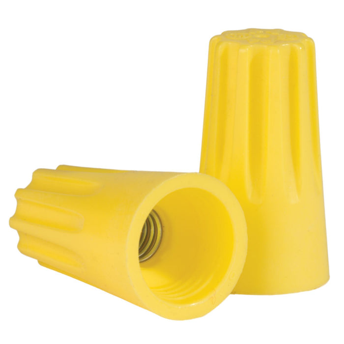 King Innovation 67041 Contractor's Choice Yellow Nut Connector; 500/Bag