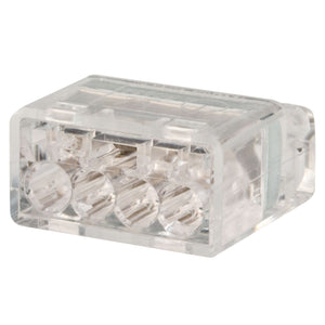 King Innovation 67225 Contractor's Choice 4-Port Push-in Wire Conector, Ivory; 75/Box