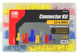 Gardner Bender CK-570CC WireGard and WingGard Wire Connector Kit 22-6 AWG 570 pieces