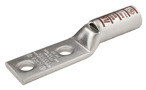 ILSCO CLWD-500-12-134-EC Surecrimp Copper Compression Lug, Conductor Size 500, 2 Holes, 1/2in Bolt Size, 1-3/4in Hole Spacing, Long Barrel, Sight Window, Tin Plated, UL, CSA, 1/bag