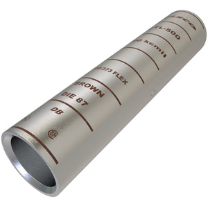 ILSCO CTL-500-EC Surecrimp Copper Compression Sleeve, Conductor Size 500, Long Barrel, Tin Plated, UL, CSA, 1/bag