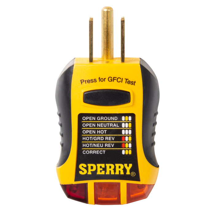 Sperry Instruments GFI6302N GFCI Outlet Tester