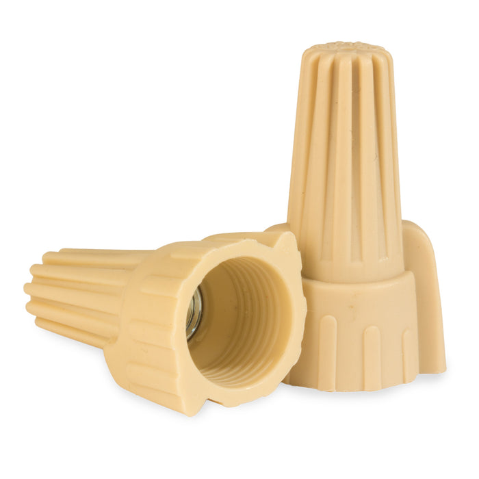 King Innovation 67085 Contractor's Choice Wing Wire Connector, Tan; 100/Box