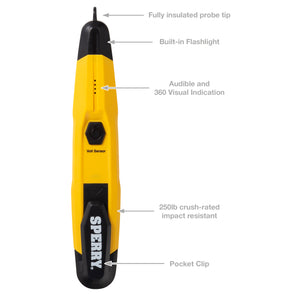 Sperry Instruments VD6508 Non-Contact Voltage Detector with Flashlight